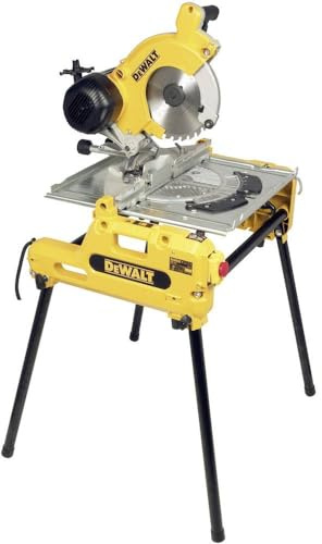 DeWalt Tisch-, Kapp- und Gehrungsäge (2000 W, 240 V, Tischkreissäge, verstellbarer Werkstückanschlag, Staubabsaugung) DW743N