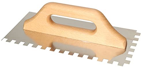 KOTARBAU® Edelstahl 280 x 130mm Zahnkelle 10x10mm mit Holzgriff