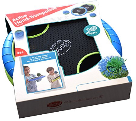 GOWI Aktiv Hand-Trampolin Set – 2 Handtrampoline & 2 Bälle | Outdoor Ballspiel für Kinder & Erwachsene | Sport- & Bewegungsspiel für Garten, Strand & Freizeit