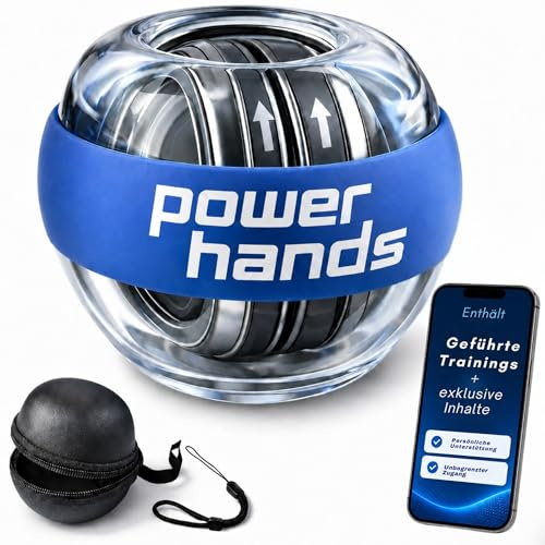 Power Hands Gyro Ball – Hand-Gyroskop zur Stärkung, Rehabilitation und Erholung von Hand, Handgelenk und Unterarm beim Training