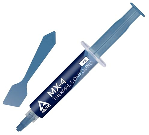 ARCTIC MX-4 (8 g, inkl. Spachtel) - Premium Performance Wärmeleitpaste | Für alle Prozessoren (CPU, GPU - PC, PS4), sehr hohe Wärmeleitfähigkeit, lange Haltbarkeit, sichere Anwendung, nicht leitend