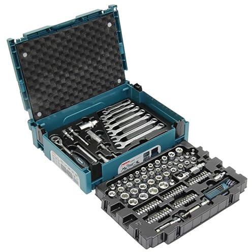 Makita E-08713 Werkzeug-Set 120-teilig im MAKPAC Gr.1 Chrom-Vanadium-Stahl