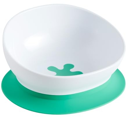 doddl 2-in-1 Baby- und Kleinkind-Schüssel mit Saugnapf und rutschfestem Boden Baby Entwöhnung Essentials Aqua