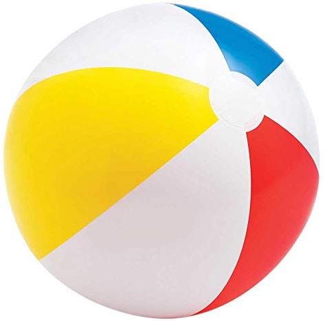 Intex 59020NP - Aufblasbarer Ball Glossy Assortiert, Vinyl, Mehrfarbig, 51 cm