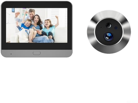 Digitale Türspion-Kamera, 1080P Weitwinkel mit 10,9 cm (4,3 Zoll) Farb-LCD-Monitor, 120° Sicht, WiFi-Smart-Türklingel, PIR-Bewegungssensor