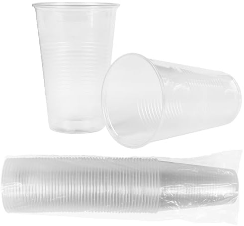 HEKU 50 transparente Einweg-Trinkbecher 0,5l | Aus Polypropylen | Ideal für Partys und Veranstaltungen, Klar