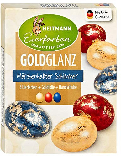Ostereier Farben Goldrausch - mit Glitzereffekt (3 Farben)