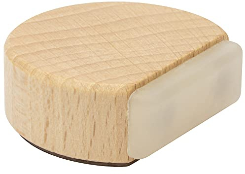 WAGNER Bodentürstopper WOOD - 40 x 35 x 17 mm, Buche massiv, selbstklebend, rückstandslos entfernbar - 15509511