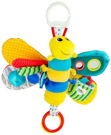 Lamaze Baby Spielzeug Freddie, das Glühwürmchen Clip & Go, Hochwertiges Kleinkindspielzeug, Greifling Anhänger zur Stärkung der Eltern-Kind-Beziehung,ab 0 Monaten, Multi Colours