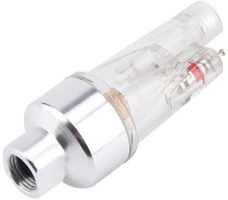 Jeffergarden Metall Mini Airbrush Air Filter Inline Ölabscheider Wasserabscheider Farbanschlüsse Spritzpistole Luftfilter Feuchtigkeit Oil Water Separator Schlauch Airbrush Zubehör