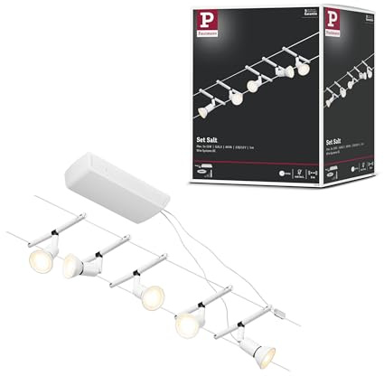 Paulmann Wire Set Salt max5x10W GU5,3 Weiß matt/Ch