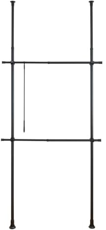 WENKO Teleskop-Garderobensystem Herkules Basic Schwarz