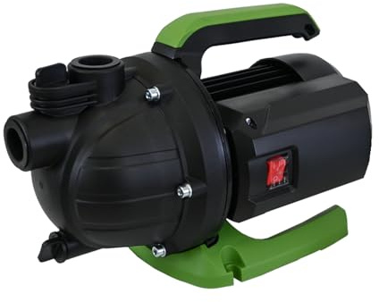 TRUTZHOLM Gartenpumpe 600 W 3000 l/h Förderhöhe 43 m Förderdruck max. 4,4 bar 1 Anschluss Jetpumpe Druckpumpe Saugpumpe zur Gartenbewässerung inkl. praktischem Handgriff und stabilem Pumpenfuß