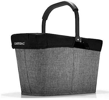 Reisenthel carrybag Frame Einkaufskorb Twist Silver + Cover Black