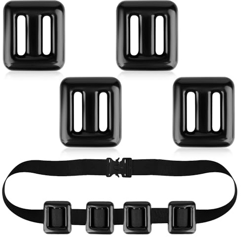 PEUTIER 4stk Tauchgewichtsgürtel, 0,5kg Tauchgewichtsgürtel Nylon-Tauchgürtel mit Metall-Schnellverschlussschnalle zum Speerfischen Freitauchen
