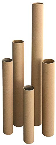 VEPATIM 5 Versandrohre Versandhülsen rund 76 x 1130mm braun ohne Deckel | Format A1 A0