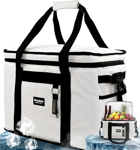 five dots Kühltasche groß 30l +24h Kühlung zum Einkaufen ideal für Auto & Arbeit - Isoliertasche Thermotasche Lunchbag & Picknicktasche - Kühltasche groß - Lunchtasche Herren - Lunch Bag