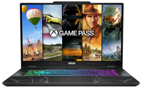 MSI Cyborg 17, Gaming-Laptop, 17,3 Full-HD 144 Hz Display, Intel Core 7 240H, NVIDIA GeForce RTX 5060, 16 GB DDR5, 1 TB SSD, Windows 11 Home, inkl. 1 Monat GamePass, B2RWFKG-048