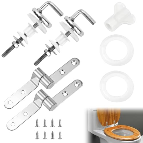 WC Sitz Befestigung Toilettendeckel Befestigung Ersatz Universal WC-Sitz Befestigungsset Edelstahl WC Sitz Ersatzteile für Toilettensitz Abdeckung Toilettensitz Reparaturteile