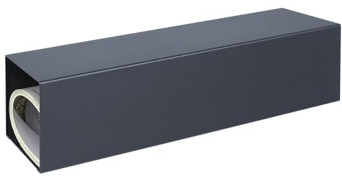 MOCAVI ZF 1 Zeitungsrolle anthrazit-grau, modernes Design-Zeitungsfach, RAL 7016, grau, Zeitungsbox eckig