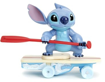 Jada Toys RC Surfer Stitch (25 cm) - ferngesteuertes Disney Fahrzeug mit 360°-Spins und Stunts, Spielzeug für Fans und Kinder ab 3 Jahre inkl. Fernbedienung