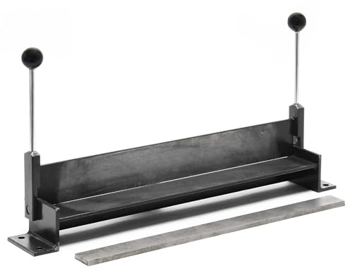 Wiltec Blechbiegemaschine 760 mm (30) Blechlänge, max. 90° Biegewinkel, Abkantbank zum Blech Abkanten aus Gusseisen in Schwarz