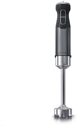 Arendo - Stabmixer 1000 Watt - Vierflügeliges Messer - Pürierstab - stufenlose Regelung - Turbotaste - abnehmbarer Mixfuß - Edelstahl Cool Grey