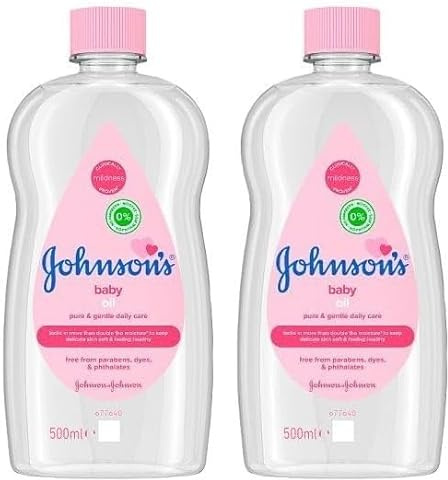 Johnsons JOHNSON'S - Baby Oil, (1 X 500 ML) (Packung mit 2)