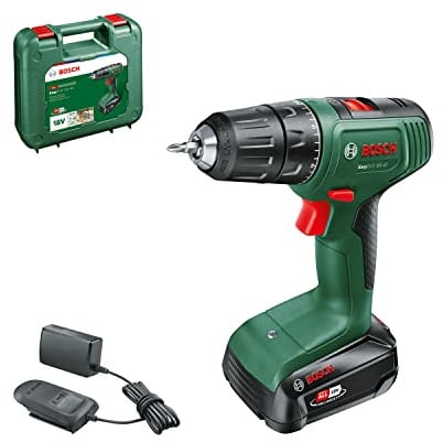 Bosch Akkuschrauber EasyDrill 18V-40 (Schrauben oder Bohren in Holz, Metall und Kunststoff; 18 Volt System; 1x Akku 2,0 Ah; im Koffer)
