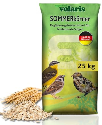 Eggersmann volaris Vogelfutter Wildvögel ganzjährig [Sommerkörner] 25 kg | Streufutter für Wildvögel – Wildvogelfutter mit niedrigem Fettgehalt – Vogelfutter ohne Erdnüsse ideal zur Aufzucht