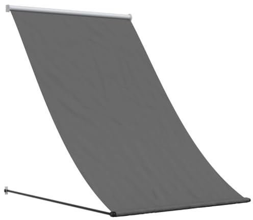 vidaXL Markise, Fallarmmarkise Einziehbar, Sonnenschutz für Terrasse Balkon Garten, Fenstermarkise Balkonmarkise, Anthrazit 150x150cm Stoff Stahl
