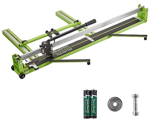 VEVOR Manueller Fliesenschneider 1200 mm (47 Zoll) für Boden- & Wandfliesen aus Porzellan/Keramik – Inkl. Laserführung & Zusatz-Schneidrad