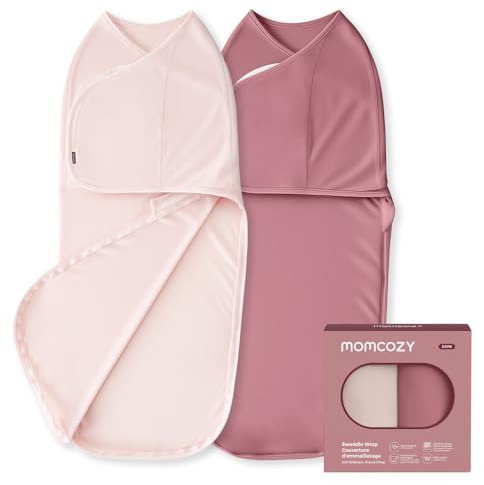 Momcozy Pucksack Baby 0-3 Monate Bambus 2er Pack, Rosa