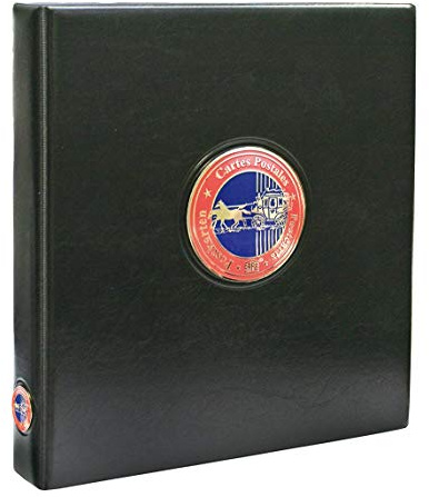 Premium Postkarten-Album Mit 20 transparenten Einsteckblättern - für 40 oder 80 Postkarten | 235 x 265 x 45 mm.