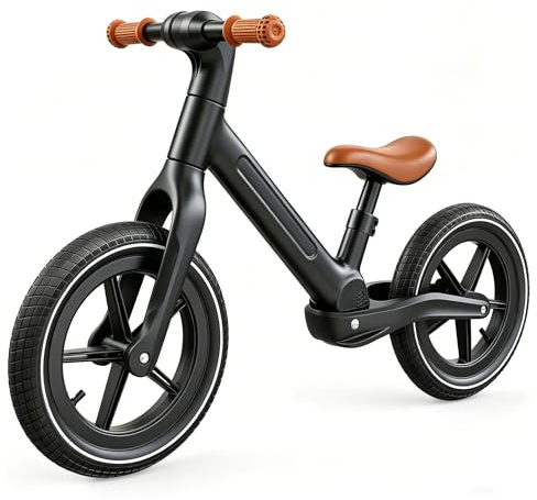 Skirfy 14 Zoll Laufrad,Laufrad ab 3 Jahre,Höhenverstellbarer Satte Fahrrad für Jungen und Mädchen von 3 bis 5 Jahren
