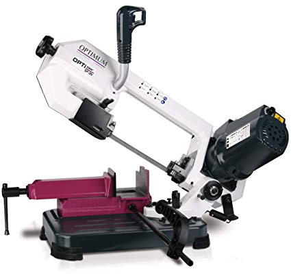 Optimum Gehrungsbandsäge OPTIsaw SP13V (Transportable Säge mit hoher Schnittpräzision, geräuscharm, Sägebügel von 0° bis +60° schwenkbar, Metallbandsäge) 3300075