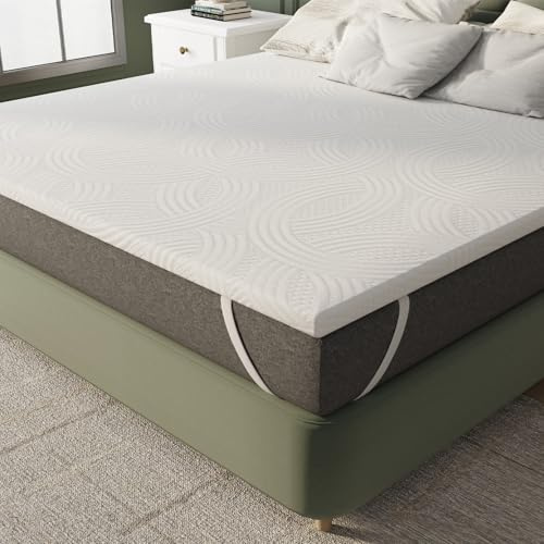 Novilla Matratzentopper 140x200 cm, 5 cm Höhe Kaltschaum H3 - Antirutsch, Waschbarer Matratzenauflage Bezug - Für Boxspringbett, Wohnwagen & Schlafsofa