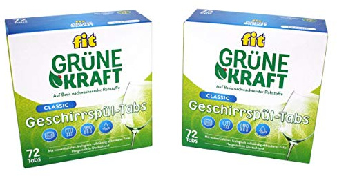 FIT Grüne Kraft Classic 144 Tabs Spülmaschinentabs Geschirrspültabs