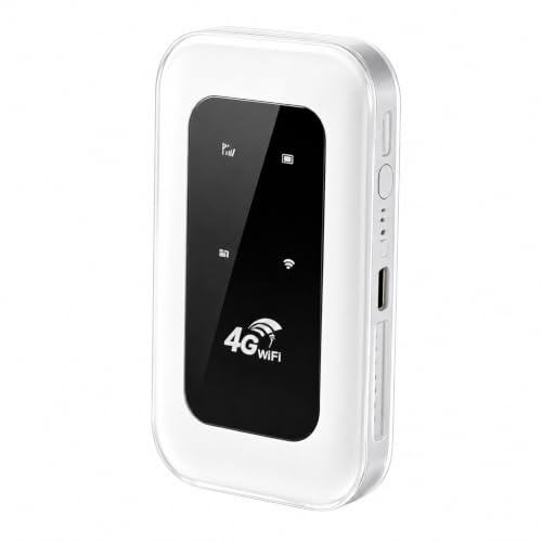 Portable 4G WiFi Hotspot, 4G LTE USB -Modem 300 Mbit/S Hochgeschwindigkeits -Hotspot mit SIM -Kartensteckplatz, Tragbarer Router für Reise, Geschäftsreise, Arbeit