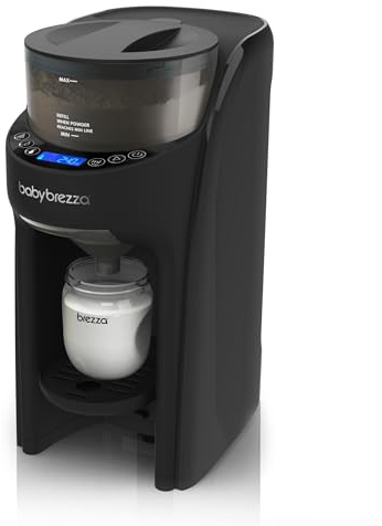 Baby Brezza Formula Pro Advanced – Automatischer Flaschenzubereiter – Mischt Milchpulver & Wasser perfekt per Knopfdruck – 3 Temperaturen – Für alle Flaschen & Pulver – BPA-frei, schwarz