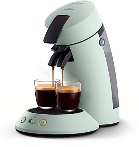 Philips Senseo Original Plus Kaffeepadmaschine (Kaffeestärkewahl, Kaffee Boost Technologie, aus recyceltem Plastik), mint, CSA210/20
