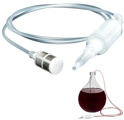 TUKNN Siphonröhre, Brew Siphon, Weinheber Abfüllschlauch, Brew Siphonröhre, Brewing Siphon Hose, Geeignet zum Brauen von Wein, Bier usw., für Hausbrauen, Weingut Brauen, etc., Länge 2 m