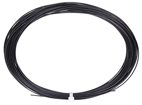 Keenso Badminton Saite, 10m Nylon Hohe Flexibilität Badminton Saite Badmintonschläger Ersatzsaite Badmintonschläger Reparatursaite (Schwarz)