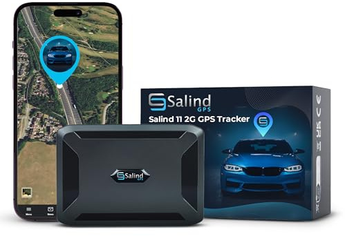 SALIND GPS - Salind 11 2G - GPS-Tracker für Auto, Motorrad, Fahrzeuge & LKW´s mit Magnet - Ortungsgerät mit Echtzeit-Tracking, Lange Akkulaufzeit - bis zu 90 Tage im Standby - Alarme - Geozaun