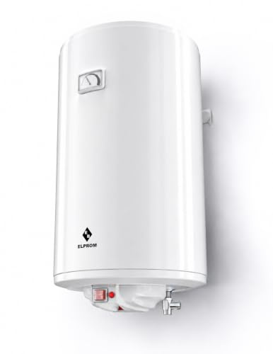 Warmwasserspeicher Warmwasserboiler Elprom 100L druckfest | inkl. Kombi-Rückschlageventil und Kabel mit Stecker, 2000W, 230V