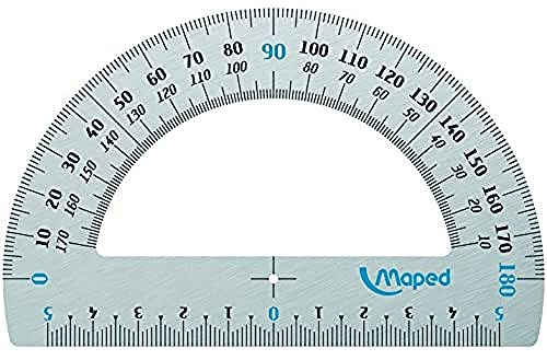 Maped 129200 Winkelmesser, Aluminium