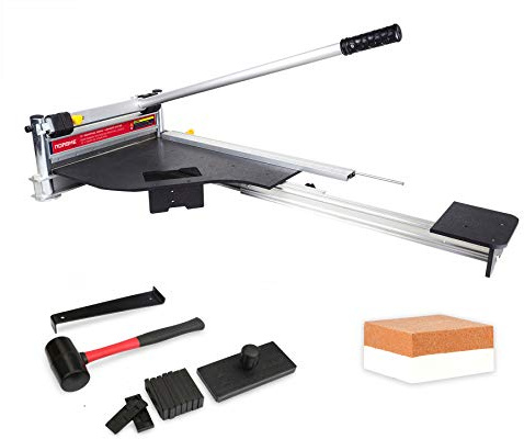 Norske Tools NMAP004 Laminatboden- und Verkleidungsschneider mit ausziehbarem Ausziehtisch, inkl. Montage-Set für Bodenbeläge