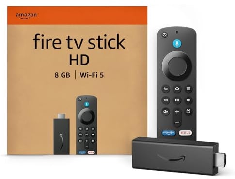 Amazon Fire TV Stick HD, Free- und Live-TV, Alexa-Sprachfernbedienung, Smart-Home-Steuerung, HD-Streaming