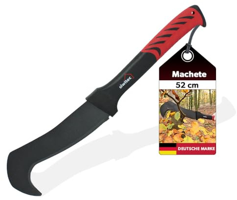 siwitec Machete, Feder-Karbonstahl-Klinge, Kunststoffgriff, Garten Werkzeug Machete, Machete für Garten und Wald