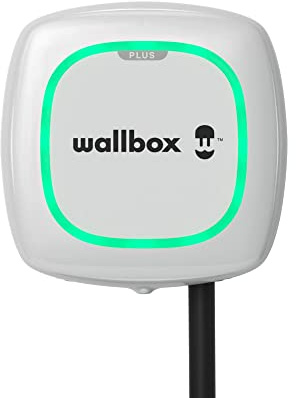Wallbox Pulsar Plus Ladegerät für Elektrofahrzeuge. Mit Einstellbarer Leistung von bis zu 22 kW. Ladekabel Typ 2. WLAN- und Bluetooth-Verbindung sowie OCPP-kompatibel. (Type 2-7.4 KW | 5 m, White)